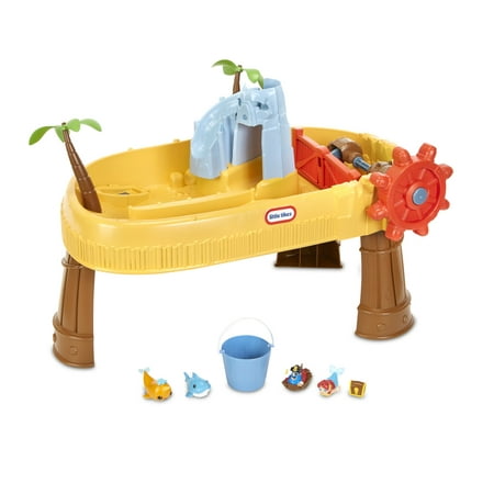 Little Tikes Island Wavemaker Water Table with 5 Play Stations- Wavemaker Wheel and 6 Piece Waterfall Accessory Set  Outdoor Toy Play Set for Toddlers Kids Boys Girls Ages 2 3 4+ Year Old