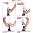 thumbnail image 4 of Wine Corkscrew, Multifunctional Winged Corkscrew, Bottle Opener Made of Zinc Alloy, Wine Opener with Bottle Opener, Wine Bottle Opener for Wine, 4 of 7