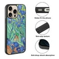 thumbnail image 2 of WIRESTER Shockproof Soft Rubber Cover Case for Apple iPhone 16 Pro Max 6.9" 2024, Irises Vincent Van Gogh, 2 of 5