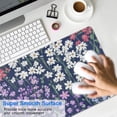 thumbnail image 4 of Long Mouse Pads for Desk,Pioneer Flower Floral Print Pattern Desk Mats on Top Of Desks, Desk Mouse Pad Extra Large with 3mm Non-Slip Base and Stitched Edge for Gaming,Office,Work,Home 31.5"x15.7", 4 of 6
