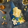 thumbnail image 5 of Detroit Cutting Board, Michigan Skyline at Twilight Waterfront Lively City Serene Calm Travel Destination, Tempered Glass Cutting and Serving Board, Wine Bottle Shape, Multicolor, by Ambesonne, 5 of 5