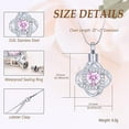 thumbnail image 2 of Love Knot Cremation Jewelry with Crystal Heart Urn Necklace for Ashes Cremation Jewelry for Ashes Love Heart Urn Pendant Memorial Keepsake Jewelry, 2 of 6