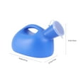 thumbnail image 2 of 2000ml Blue Men's Portable Outdoor Urine Bottle Urine Collector with Cover Emergency Toilet, 2 of 5