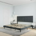 thumbnail image 5 of Velets Nora King Platform Bed Frame, Upholstered Fabric Tufted Low Profile Bed with Adjustable Headboard, Solid Wood Frame, Wood Slats, No Box Spring Needed, Beige, 5 of 5