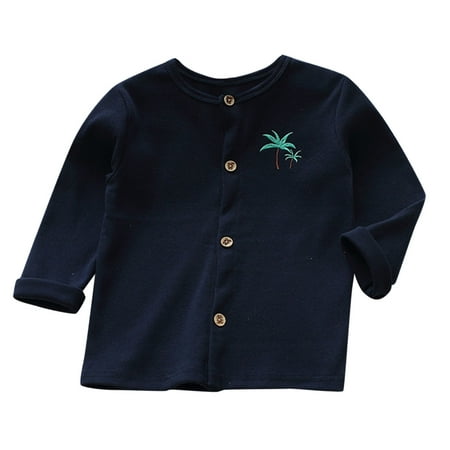 

Toddler Boys Long Sleeve Cartoon Embroidery Knitted Sweater Cardigan Coat Jacket Outer Outfits Clothes