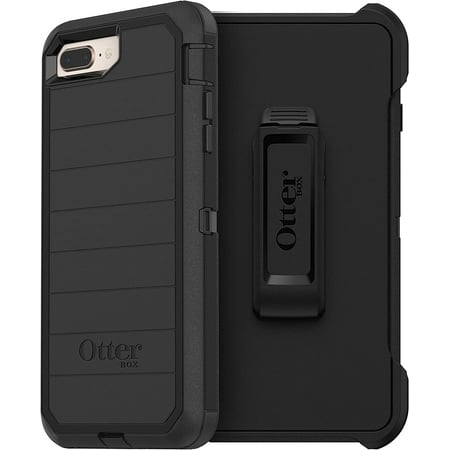 OtterBox Defender Series Rugged Case & Holster for iPhone 8 Plus & iPhone 7 Plus, Black