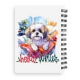 thumbnail image 2 of Watercolor Hello Winter Shih Tzu Chill Christmas Welcome Spiral Bound Journal Lion Dog Lover Gifts 5x7in Spiral Notebook - 00016, 2 of 5