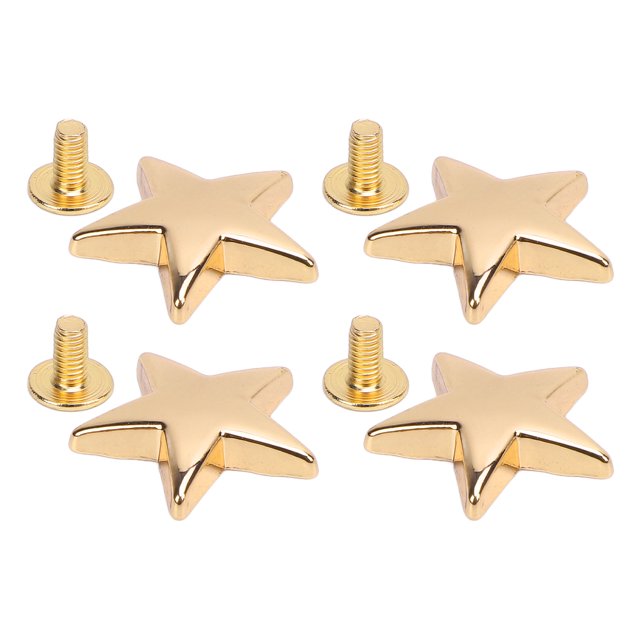 Sturdy Metal Construction Star Rivets, Secure Fastening Zinc Alloy Rivets for Leather, Easy Installation Metal Rivets for Leathercraft, Multi Purpose Star Rivets for Clothing