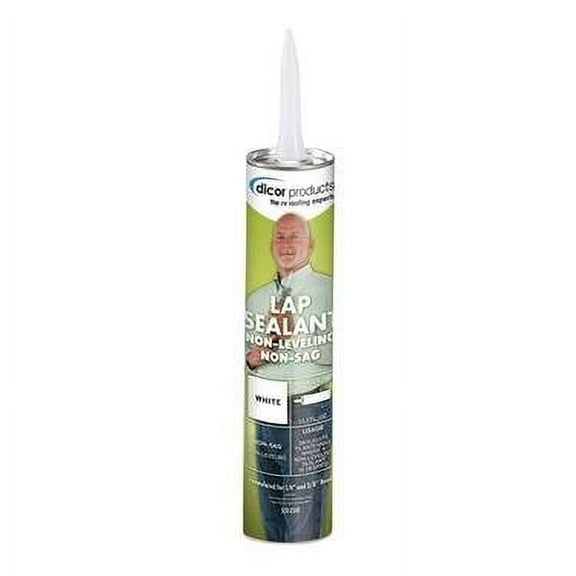 White Non-Sag Roof Lap Sealant - 10.3 oz. Tube Quantity 3_AB