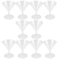 thumbnail image 1 of Copas de Martini 10 piezas Cóctel Desechable Copa de Vino Espesar ABS, 1 of 6