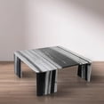 thumbnail image 2 of Meridian Furniture Livorno Panda Genuine Marble Coffee Table, 2 of 7