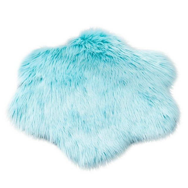 SDNall Soft and Durable Non-Slip Area Rug for Bedroom, Warm Faux Sheepskin Carpet with Easy Cleaning