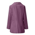 thumbnail image 3 of Gvmfive Women's Solid Lapel Neck Suit Coat Pockets Slim Outwear Blazer, 3 of 4