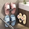 thumbnail image 4 of Wall Mounted Shoe Rack with Perforated Design Functional Hook for Slippers Storage Corridor Organizer Hanger Space Saving Entryway Holder, 8.6 cm×8.5 cm, Grey, 4 of 9