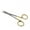 Gold Rings ( Straight Tip), variant on 4.5" Sharp Curved Tip Craft Applique Embroidery Scissors, Stainless Steel Thread Clippers, Gold Rings