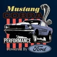 thumbnail image 6 of Wild Bobby, Mustang Cobra Performance Ford Cars and Trucks Men Graphic Tee, Navy, XX-Large, 6 of 6