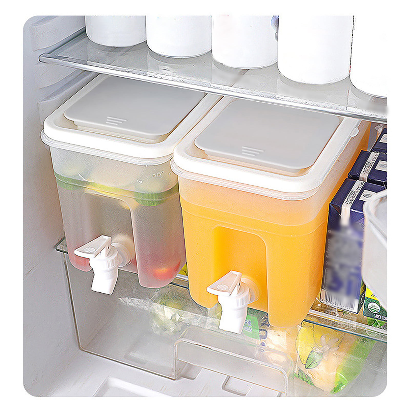 Jungle Juice Container 4L Food Grade Water Container For Fridge Milk  Dispenser For Fridge Gallons With