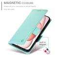 thumbnail image 2 of Allytechgroup for Apple iPhone 14 Case Wallet, Retro PU Leather Slim Fit Business Style Magnetic Closure Cards Slots RFID Blocking Phone Case for Women Men, Mint, 2 of 6