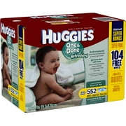HUGGIES One and Done Refreshing Baby Wipes Refills, 552 sheets