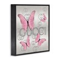 thumbnail image 3 of Stupell Industries Modern Pink Fashion Butterflies Black Framed Giclee Art, 12 x 12, by Madeline Blake, 3 of 8
