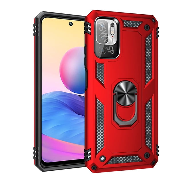 Funda protectora a prueba de golpes para Xiaomi Redmi Note 11 11s 9 10 9s 10s Pro Mi 12 12X Poco X3 GT 9T 9C 11T 11i 5G Holde, funda de anillo de Metal Tan Jianjun unisex