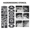 thumbnail image 3 of 20x Mix Hair Styling Tattoo Template DIY Hairdressing Trimmer Model Stencil, 3 of 8
