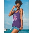 thumbnail image 2 of Buy Less Choose Well Quote Racerback Tank Women -Image by Shutterstock, Female Small, 2 of 4