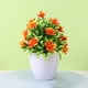 thumbnail image 5 of Bearachild Mini plantas artificiales, bonsái de flores, maceta falsa, aspecto vívido simulado, jardín de plástico, ventana de escritorio para el hogar Flores artificiales Rojo naranja Bearachild HA084016-05, 5 of 6
