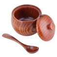 thumbnail image 2 of Spice Container,Wooden Salt Box with Condiment Pot Kitchen Utensil Exceptional Reliability, 2 of 8