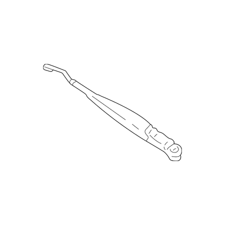 Windshield Wiper Arm (Left, Front)