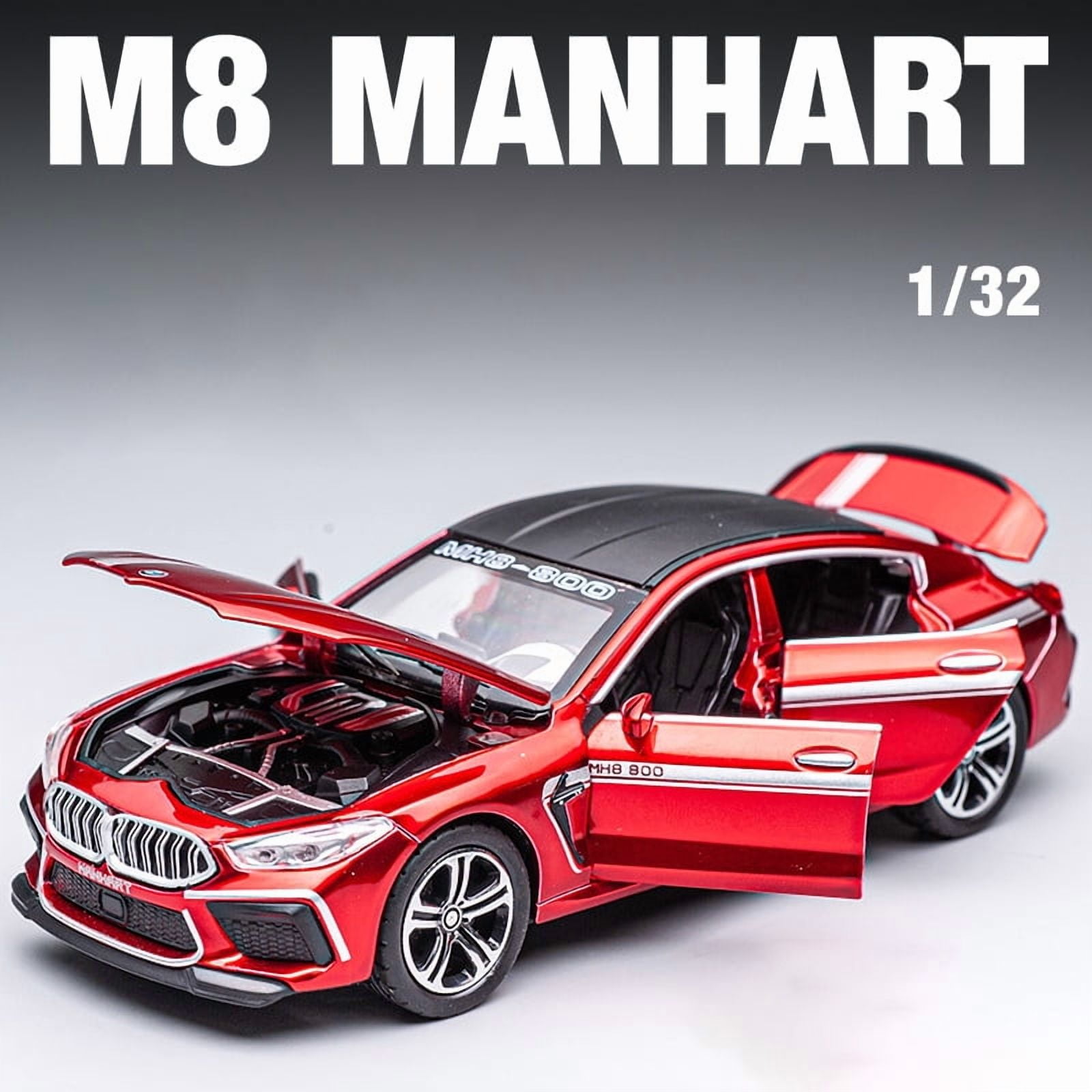 1:32 BMW M8 IM Supercar Alloy Diecasts & Toy Vehicles Metal Toy Car Model Sound and light Collection Kids Toy