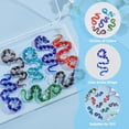 thumbnail image 4 of 10 colgantes de serpiente de cristal soplado con forma de serpiente. Adorables colgantes de animales de cristal, grandes y con forma de dibujos animados, con orificio de 12 mm., 4 of 7