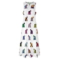 thumbnail image 4 of Horse Racing Colorful Jockey Silks Long Dress summer dress wom02 festival outfit wom Dress, 4 of 7