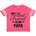 thumbnail image 3 of Inktastic My Best Friend is My Papa with Hearts Boys or Girls Toddler T-Shirt, 3 of 5