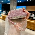 thumbnail image 5 of Clear Glitter Case for iPhone 17 Pro Max,Bling Sparkly Crystal Rhinestone Cute Shockproof Diamond for Girls Women Case with Wrist Strap Bracelet Cover 6.9'', Clear, 5 of 13