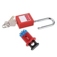 thumbnail image 1 of Miniature Circuit Breaker Lockout Device, Safety Circuit Breaker Lock Rustproof Multipurpose Strong Easy Installation High Strength  for Industry MPCO+38mm Padlock,MPCI+38mm, 1 of 7