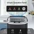 thumbnail image 4 of Ice Makers Countertop, Protable Ice Maker Machine with Handle, Self-Cleaning Ice Maker, 26Lbs/24H, for Home/Office/Kitchen, 4 of 8
