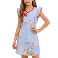 thumbnail image 2 of Afuyipoi Girls Sleeveless Sundress Size 1-12 A-Line Floral Print Button Front Cheongsam Dress for Kids Summer Beach Vacation Multicolor Size 5, 2 of 6