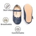thumbnail image 5 of Girls Mary Jane Flats Toddler Kids School Uniform Party Dress Shoes(AG280 Blue/13M), 5 of 6