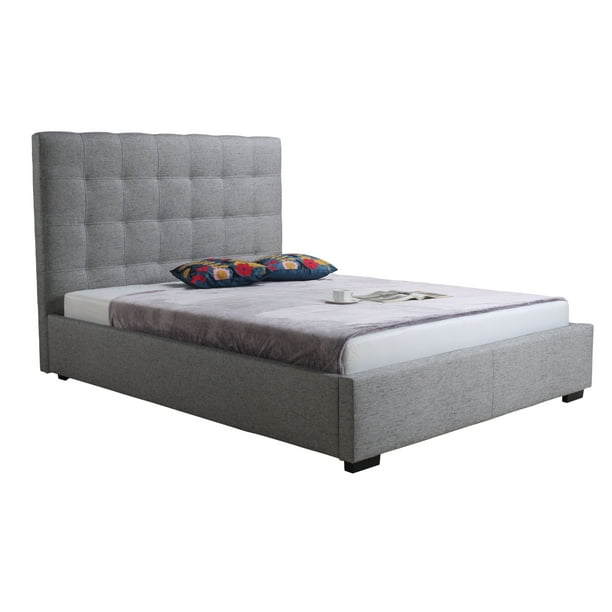 Aurelle Home Belle Light Grey California King Upholstered Storage Bed Com California King Upholstered Storage Bed, California King Upholstered Storage Platform Bed