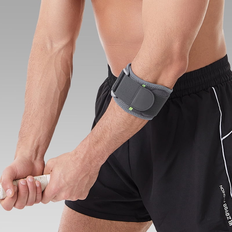 1pc Adjustable Elbow Support Brace with Compression Fit & Stabilizing Strap - -Grade Bracing for Tennis,,, Tendon/Ligament - Bre