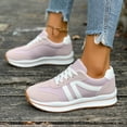 thumbnail image 4 of Rokment Platform Running Shoes Fashion Sneakers for Women Comfortable Trendy Casual Color Block Suede Leather Chunky Non Slip Walking Tennis Skate Shoes Purple Size 7.5, 4 of 6