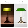 thumbnail image 5 of Novaretro Green Glass Bankers Desk Lamp with USB & Type-C Charging ports,14.17"H, Brass Finish Base, 5 of 8