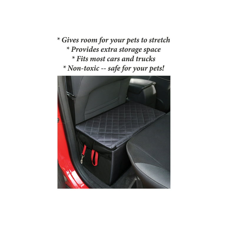 HOME DISTRICT PET Rear Car Seat Gap Filler Back Seat Extender for Dogs with  Storage, Side Pocket - Black 
