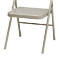 thumbnail image 4 of MECO Sudden Comfort All Steel Indoor Outdoor Folding Chair, Buff (Set of 4), 4 of 4