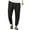 Coffee, variant on Mens Casual Cargo Joggers Pants Elastic Waist Slim Fit Stretch Chino Work Pants Black