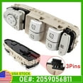 thumbnail image 4 of Fits 15-20 Mercedes-Benz C-Class Power Window Switch Driver's Side 2059056811, 4 of 9