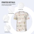 thumbnail image 4 of Balery Funny Goose1 Baseball Jersey for Men Casual Button Down Shirts Short Sleeve Active Team Sports Uniform-Medium, 4 of 9