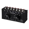 thumbnail image 4 of 2X 6 Input 1 Output Switcher Audio Source Selection Switcher RCA Audio Input Signal Selector Switch,2 x 6 input 1 output stereo audio signal selection switcher,black, 4 of 9
