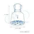 thumbnail image 2 of Campana de Cocina SANAIRE CAMPANA IBIZA CENTRAL 42 cm ACERO INOX, 2 of 2